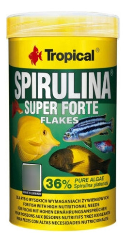 Alimento Spirulina Super Forte Flakes Tropical  50g