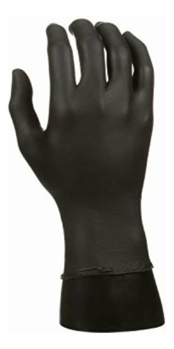 Microflex 93-252 Guante Desechable De Nitrilo Negro, Sin