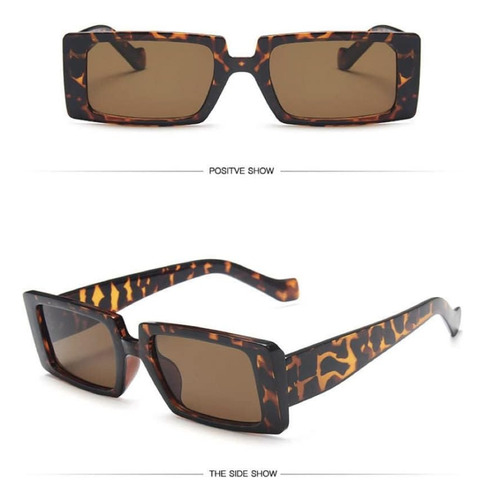 Gafas De Sol Rectangulares Para Mujer, Estilo Retro De Los A