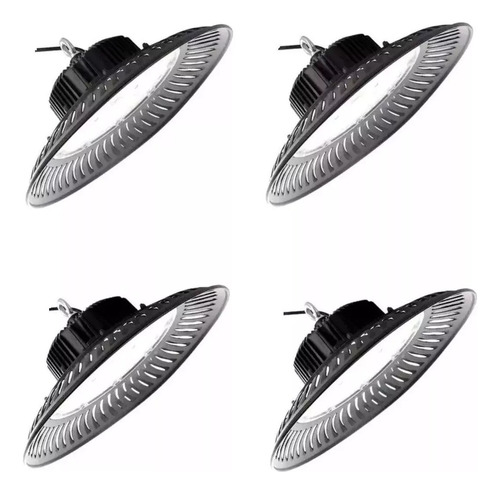 Pack 4 Focos Campana Lampara Ufo Led 200w Techo Iluminación 