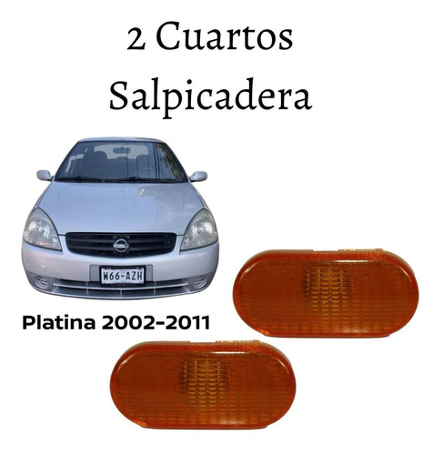 2 Cuartos Izquierdo Y Derecho Platina 2002-2011 Ambar
