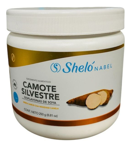 Camote Silvestre Isoflavonas De Soya En Polvo 250gr Shelo