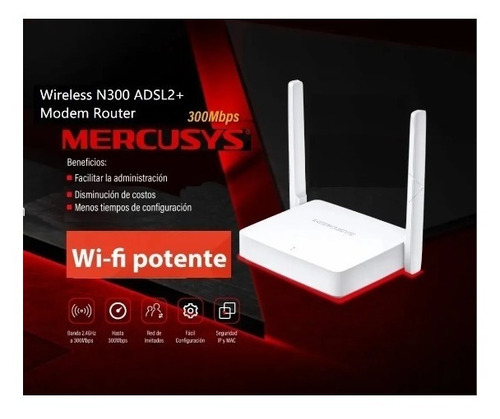 Modem Router Wifi 300 Mbps Mercusys Dlink Tp-link Aba Cantv