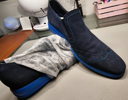Zapatos Para Hombre 8.5 Brantano Color Azul Con Suela Azul