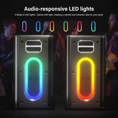 Altavoz Portátil Zeelink Km-10-b, 150 W, Con 2 Micrófonos