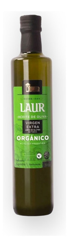 Aceite De Oliva V.e. Organico *500ml Vidrio Laur