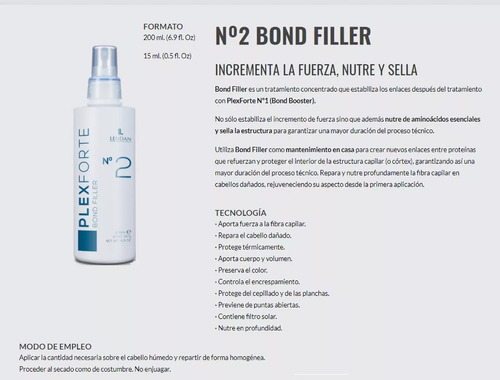 Tratamiento Lendan Plex Forte #2 Bond Filler 15ml