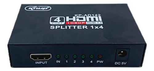 Divisor de cable Hdmi 1x4, divisor 3D Full Hd 1.4