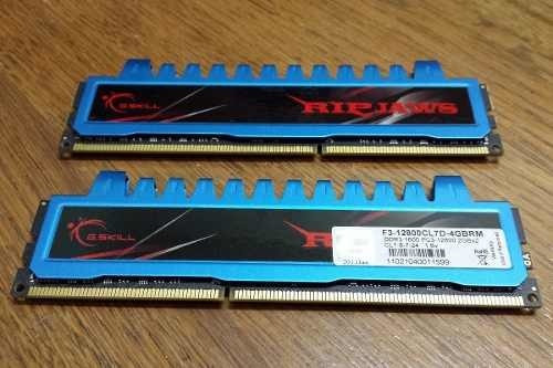 Memória RAM Ripjaws  4GB 2 G.Skill F3-12800CL7D-4GBRM
