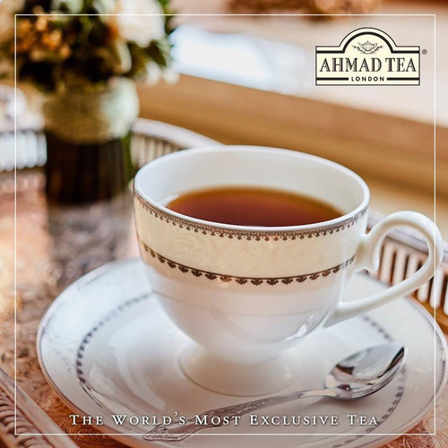 Ahmad Tea Earl Grey Te Negro Con Bergamota 100 Bolsitas
