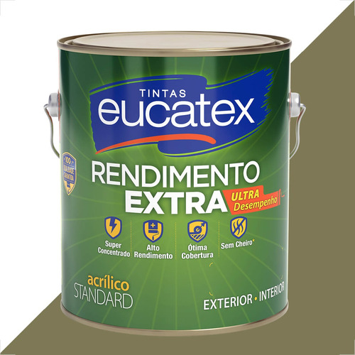 Tinta Latex Eucatex Rendimento Extra Concreto 3600ml