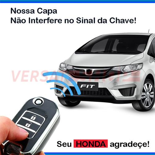 Capa Para Chave Canivete Honda Civic G9 G10 Fit Hrv Exl Tpu+