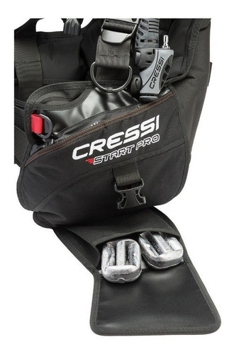 Chaleco Bcd Cressi Start Pro 2.0 Negro Para Buceo Talla S