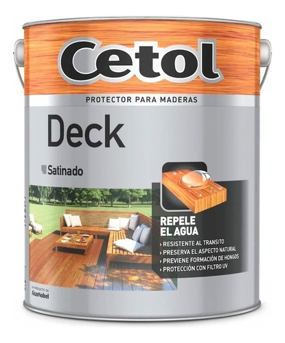 Cetol Classic Brillante Impregnante Madera 4lt Rex Acabado Satinado Color Natural