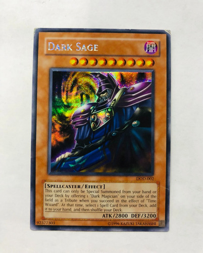 Dark Sage Dod-002. Secret Rare. Lp. Yugioh!