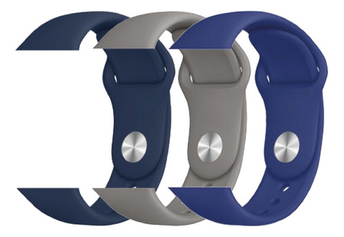 Correas Silicona Pack X 3 Compatible Con Apple Iwatch 