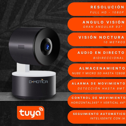 Imagen 5 de 7 de Cámara Seguridad Wifi Inteligente Full Hd, Auto Tracking Ia