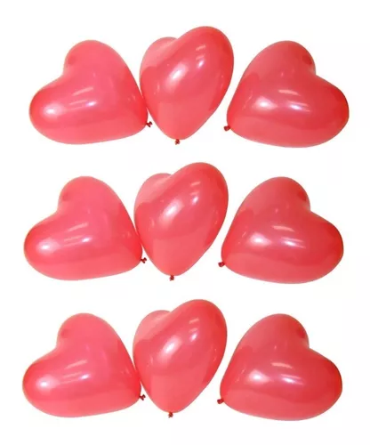 25 globos corazón colores san valentín amor amistad 5 pulgadas