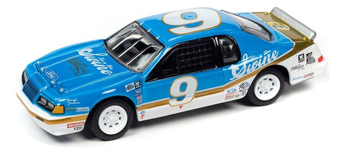 1986 Ford Thunderbird #9 Azul 1:64 Johnny Lightning