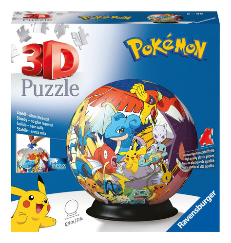 Ravensburger Pokemon - Rompecabezas 3d Para Niños A Partir