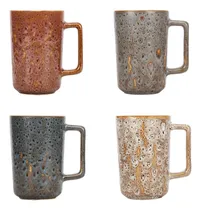 Comprar Tazas De Café Set De 4, Tazas De Café De Cerámica Grandes Co