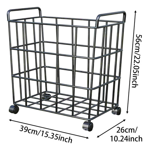 Cart De Almacenamiento De Bola De Deportes, Estante Negro L