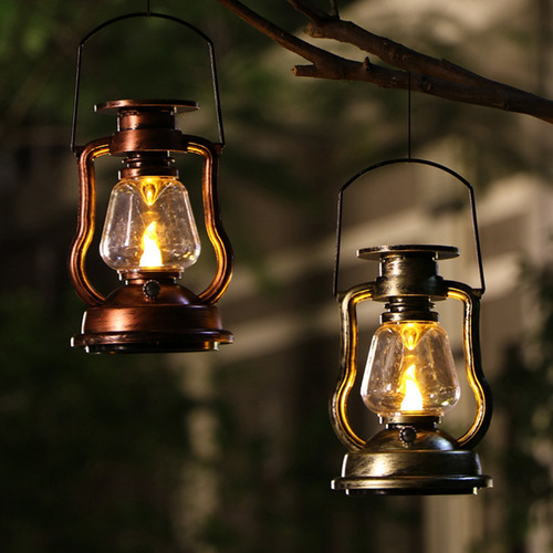 Imagen 8 de 9 de Lámpara De Vela Colgante Con Energía Solar, Retro, Led