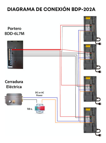 Intercomunicador Para Portero Belcom Bdp-202a