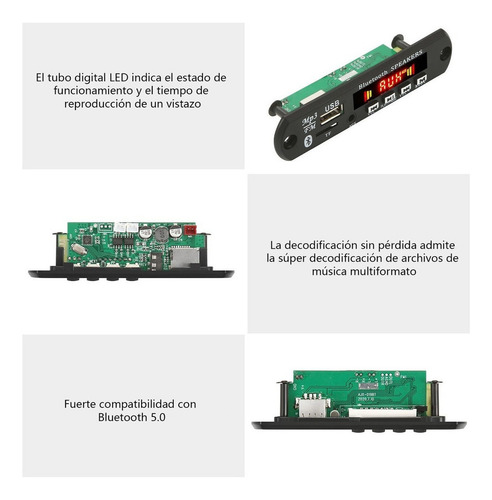 Módulo Bluetooth Mp3 Usb Sd Radio Fm Aux Pack De 2 Unidades