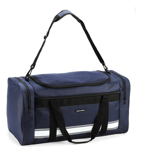 Bolsa Sacola Passeio Viagem Treino Masculino Resistente 50cm Cor Azul