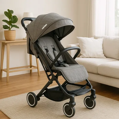 Cochecito De Bebe Ultra Liviano Cartan Plegable Con Huevito