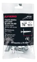 Comprar Kit 20 Taquetes Plásticos 1\u002F2' Para Panel De Yeso Con Pijas8