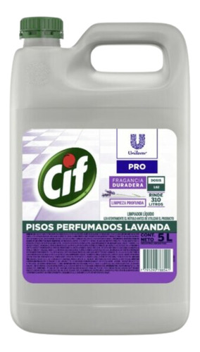 Cif Limpiador De Pisos Lavanda X 5 Lts