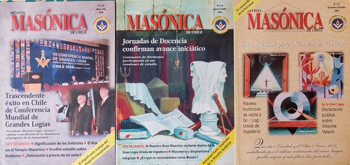 3 Revistas Masonicas 3/4-5/6-7/8 2004 (aa305