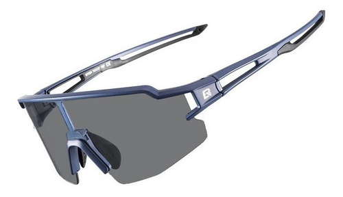 Imagen 2 de 6 de Gafas Ciclismo Mtb Ruta Fotocromáticas Rockbros 10174 Azul