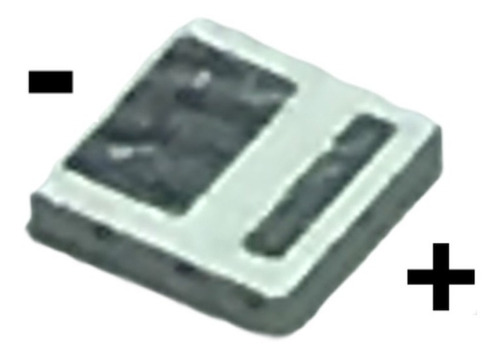 Imagen 3 de 4 de 50 Unidades Led Smd 3030 6v 1w Anodo Fino Sin Aletas