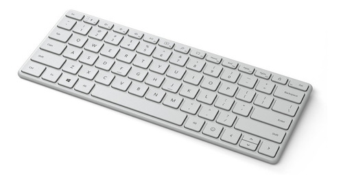 Teclado bluetooth Microsoft Designer Compact QWERTY español latinoamérica color glaciar