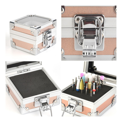 Kit De Taladro De Uñas Con 25 Taladro Y Una Caja De Recogida