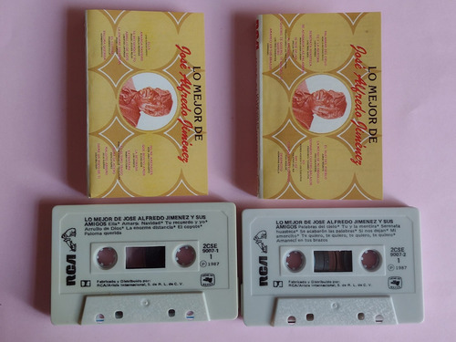 Cassette Lo Mejor De José Alfredo Jiménez Y Sus Amigos 1 Y 2 (Usado)