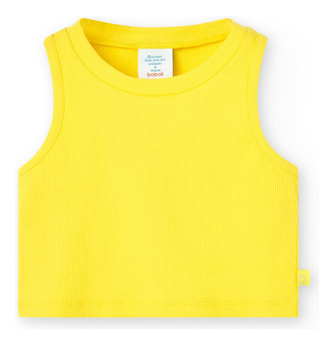 Top De Punto Amarillo Elástico Para Niña Boboli 498045-1199