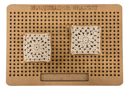 Bloqueador De Granny Squares Crochet Tabla 44 Cm X 31 Cm