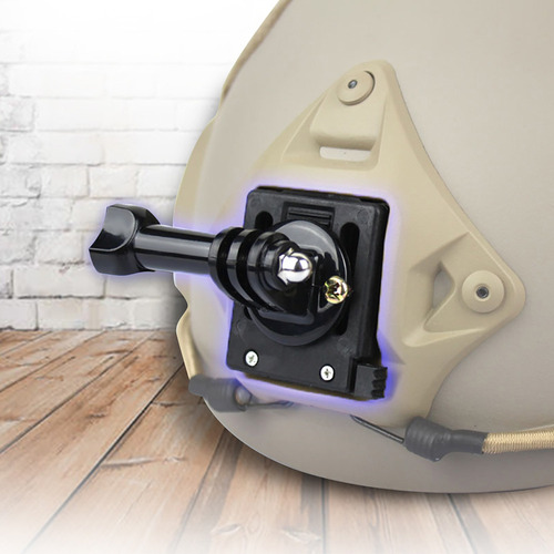 Casco Militar Fijo Soporte Adaptador De Base Para Gopro