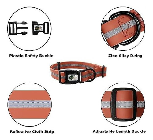 Collares De Mascotas Impermeables De Perro Ágal Ajustables,