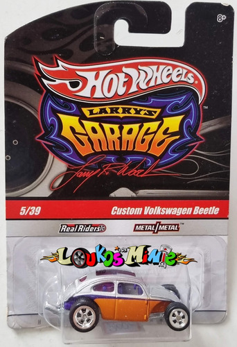 Hot Wheels Custom Vw Beetle Fusca Larry´s Garage 5/39 Lacrad