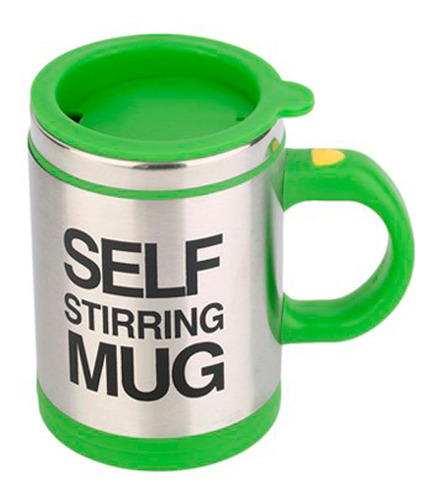 Caneca Mixer Elétrica Self Stirring Mug Cor Verde