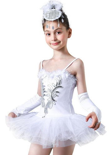 Traje De Baile De Ballet Vestido De Encaje Para Niños