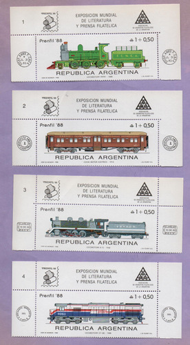 Serie De Argentina Trenes Pet 1690 Al 1693/jal 2400 Al 2403