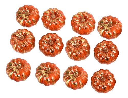 12x Calabaza De Simulación Mini Calabazas Artificiales Para