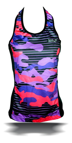 Musculosa Deportiva Mazzi Ciclismo Dama Con Bolsillo 