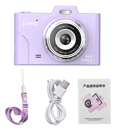 Cámara Digital Recargable Portable Kids 1080p Compact 48mp